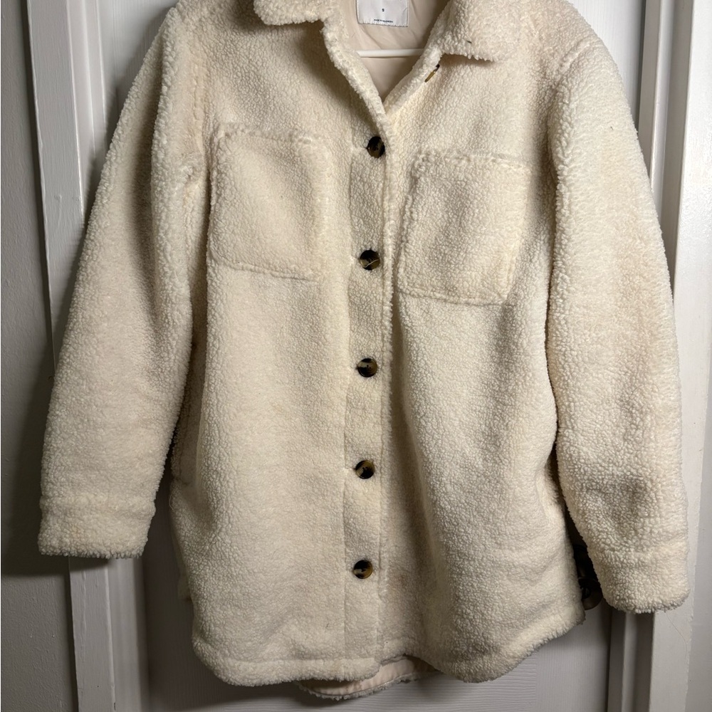 Women's Cream Old Navy Shacket